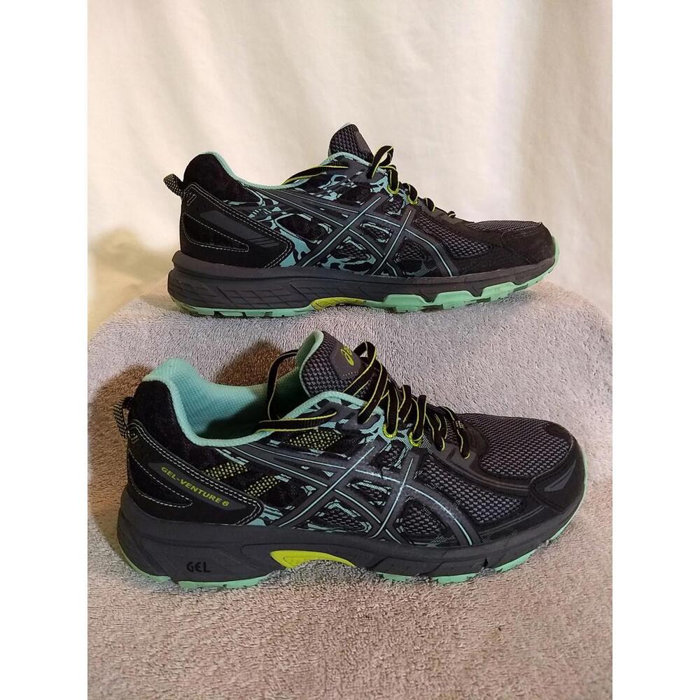ASICS Womens Gel-Venture 6 Black Running Shoes (T7G7N), Size: 10.5 D    #US33-12